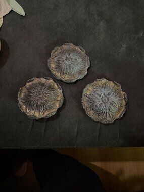 Set Of 3 Vintage Metal Drawer Pulls